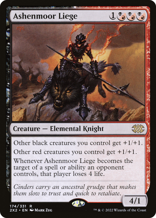 Ashenmoor Liege (2X2-174) - Double Masters 2022 Foil - Premium MTG Single from Wizards of the Coast - Just $0.26! Shop now at Game Crave Tournament Store