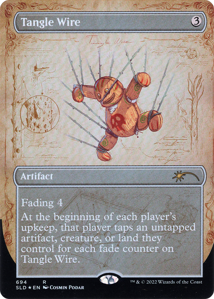 Tangle Wire (SLD-694) - Secret Lair Drop (Borderless) Foil - Premium MTG Single from Wizards of the Coast - Just $5.72! Shop now at Game Crave Tournament Store
