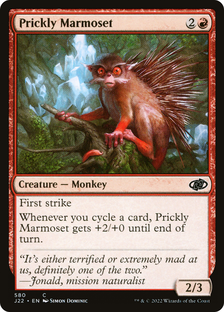 Prickly Marmoset (J22-580) - Jumpstart 2022 - Premium MTG Single from Wizards of the Coast - Just $0.25! Shop now at Game Crave Tournament Store