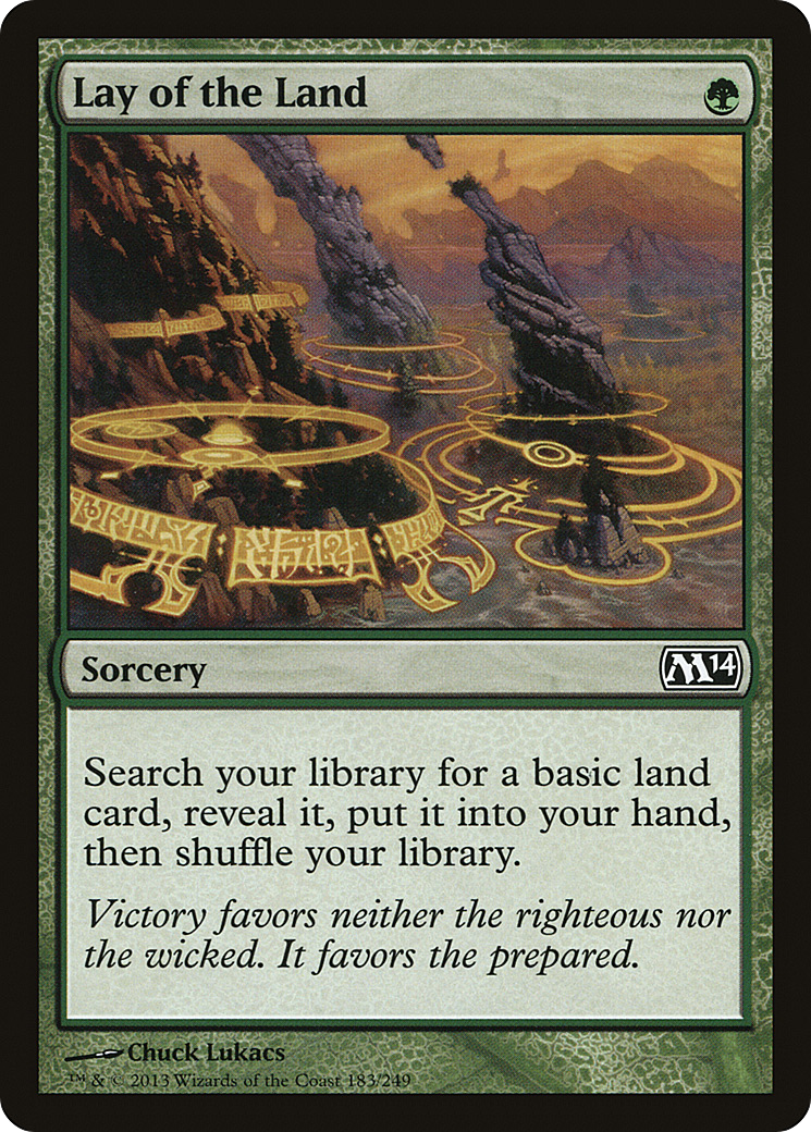 Lay of the Land (M14-183) - Magic 2014 - Premium MTG Single from Wizards of the Coast - Just $0.25! Shop now at Game Crave Tournament Store