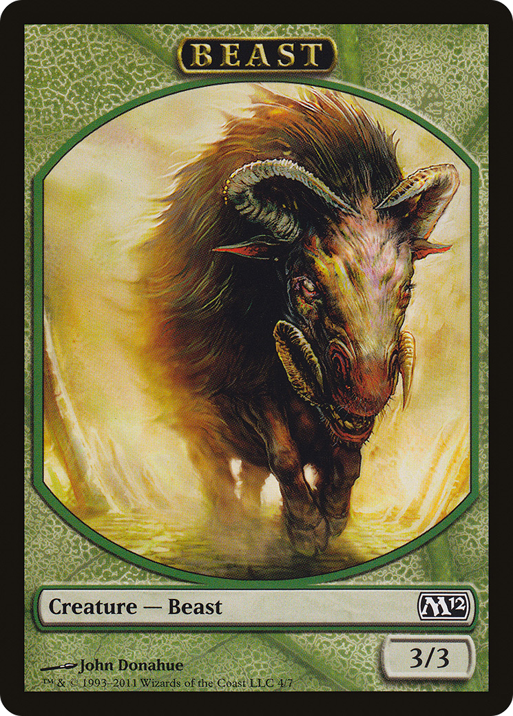 Beast (TM12-004) - Magic 2012 Tokens - Premium MTG Single from Wizards of the Coast - Just $0.08! Shop now at Game Crave Tournament Store