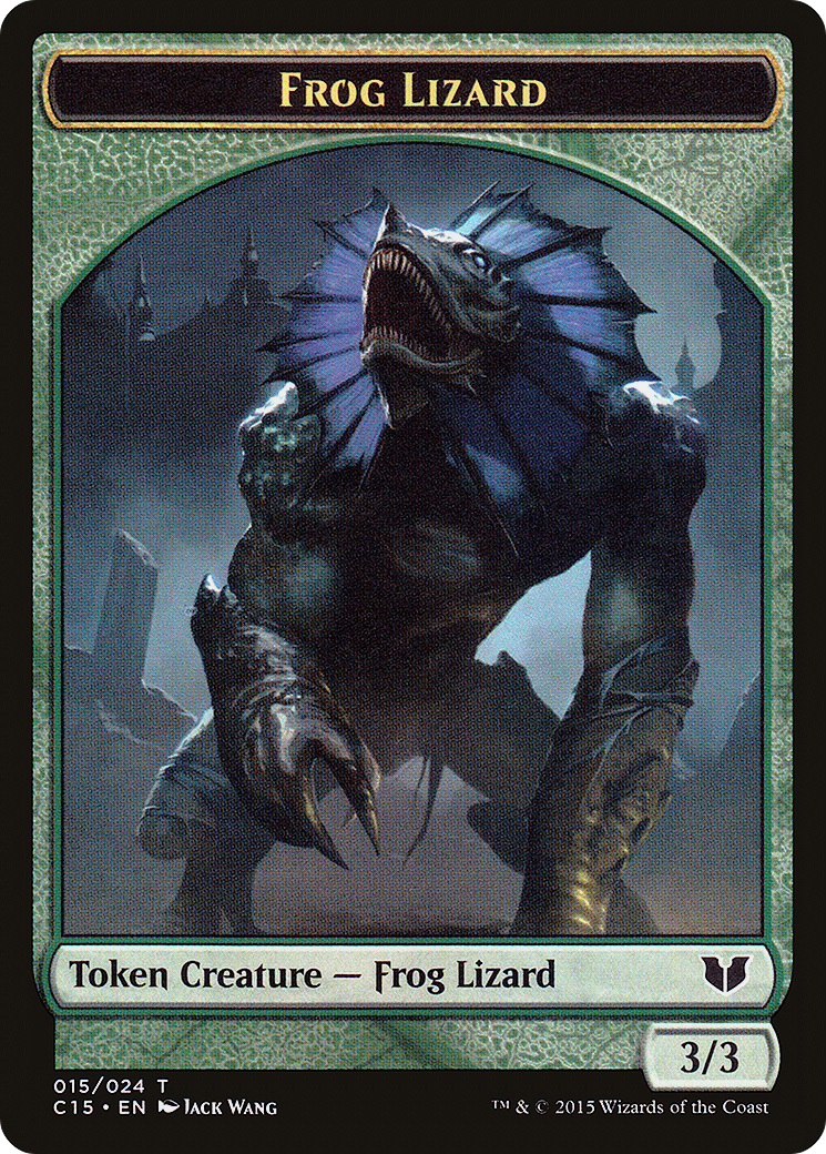 Frog Lizard (TC15-015) - Commander 2015 Tokens - Premium MTG Single from Wizards of the Coast - Just $0.08! Shop now at Game Crave Tournament Store