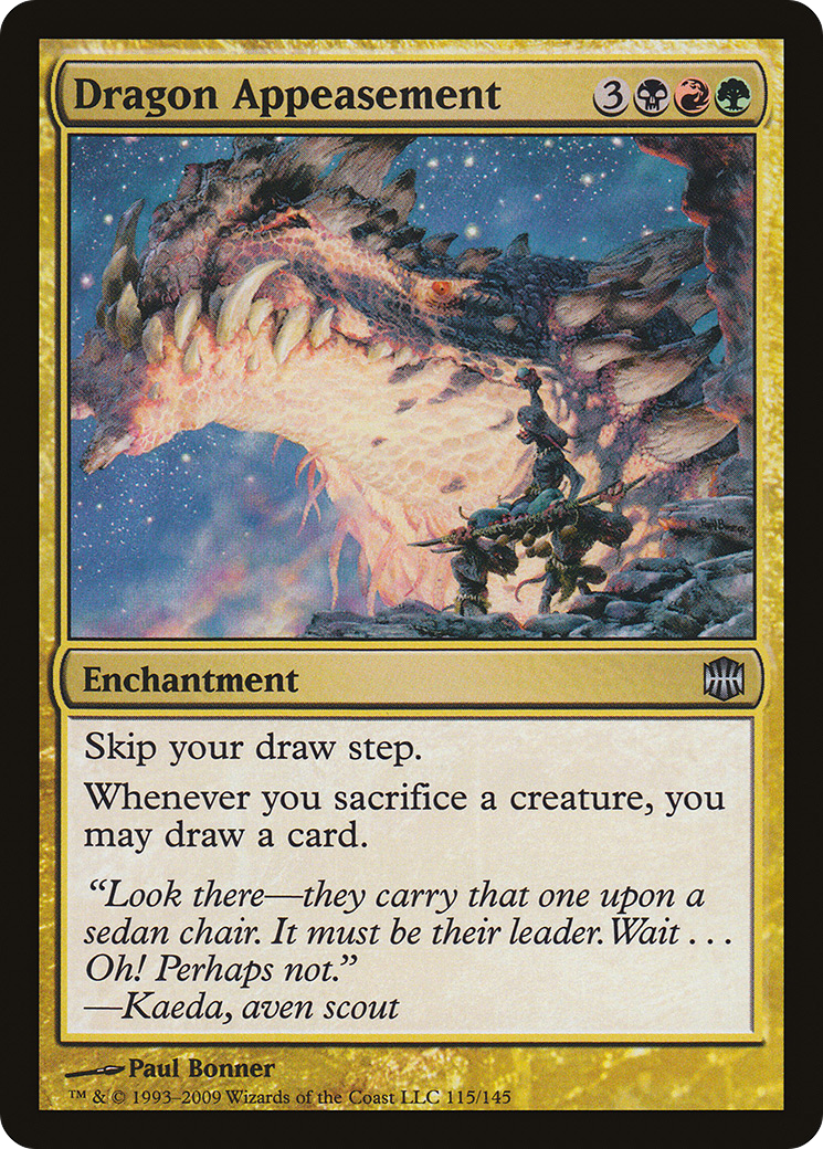 Dragon Appeasement (ARB-115) - Alara Reborn - Premium MTG Single from Wizards of the Coast - Just $0.08! Shop now at Game Crave Tournament Store