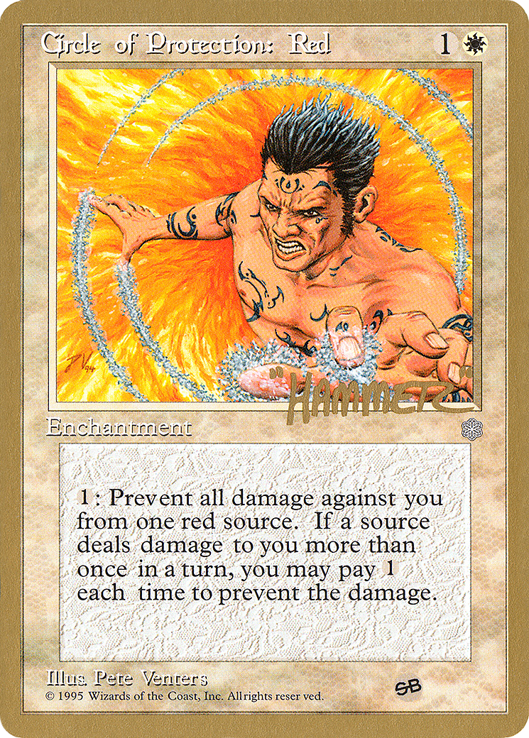Circle of Protection: Red (PTC-SHR15SB) - Pro Tour Collector Set - Premium MTG Single from Wizards of the Coast - Just $0! Shop now at Game Crave Tournament Store