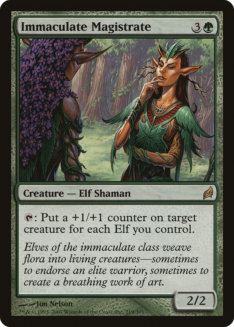 Immaculate Magistrate (LRW-219) - Lorwyn - Premium MTG Single from Wizards of the Coast - Just $0.26! Shop now at Game Crave Tournament Store