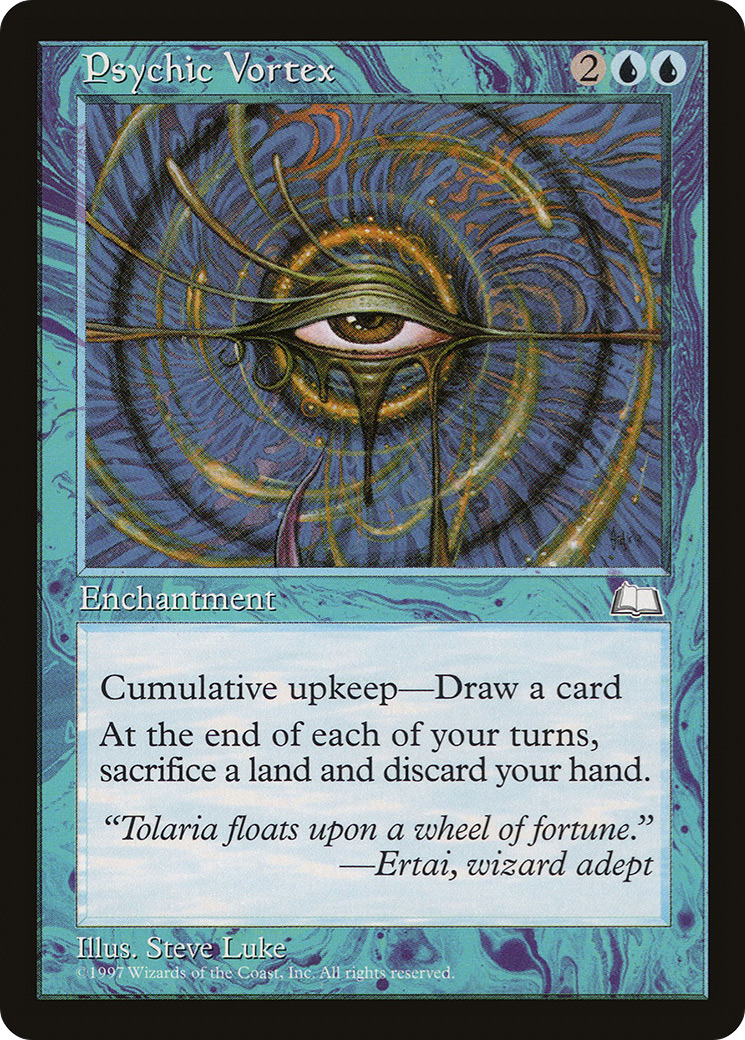 Psychic Vortex (WTH-050) - Weatherlight - Premium MTG Single from Wizards of the Coast - Just $1.08! Shop now at Game Crave Tournament Store