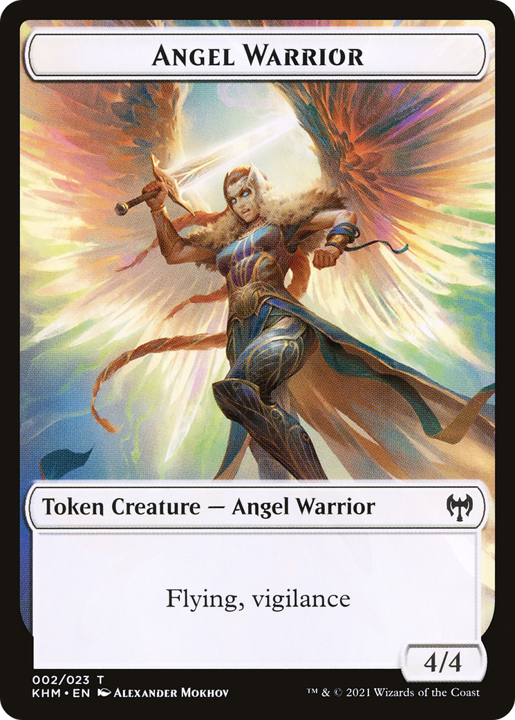 Angel Warrior (TKHM-002) - Kaldheim Tokens Foil - Premium MTG Single from Wizards of the Coast - Just $0! Shop now at Game Crave Tournament Store