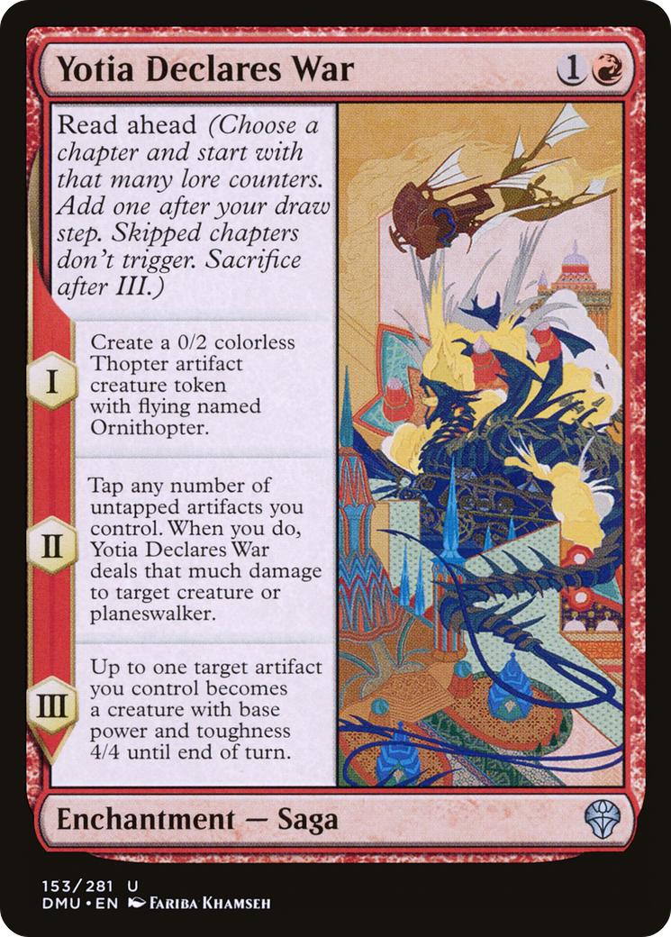 Yotia Declares War (DMU-153) - Dominaria United - Premium MTG Single from Wizards of the Coast - Just $0.25! Shop now at Game Crave Tournament Store