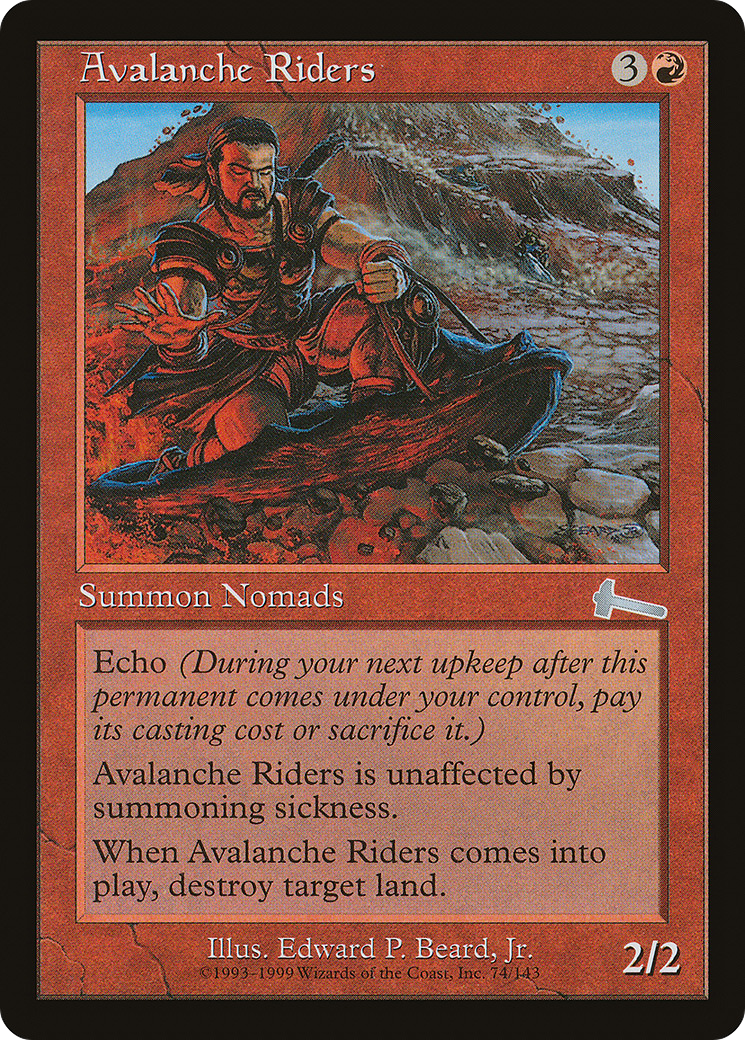 Avalanche Riders (ULG-074) - Urza's Legacy - Premium MTG Single from Wizards of the Coast - Just $0.08! Shop now at Game Crave Tournament Store