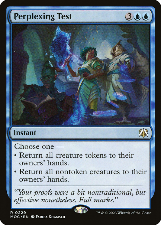 Perplexing Test (MOC-229) - March of the Machine Commander - Premium MTG Single from Wizards of the Coast - Just $0.26! Shop now at Game Crave Tournament Store