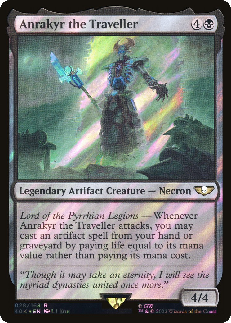 Anrakyr the Traveller (40K-28★) - Warhammer 40,000 Commander Foil - Premium MTG Single from Wizards of the Coast - Just $1.55! Shop now at Game Crave Tournament Store