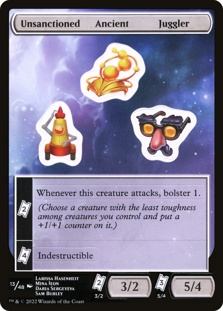 Unsanctioned Ancient Juggler (SUNF-013) - Unfinity Sticker Sheets - Premium MTG Single from Wizards of the Coast - Just $0.14! Shop now at Game Crave Tournament Store