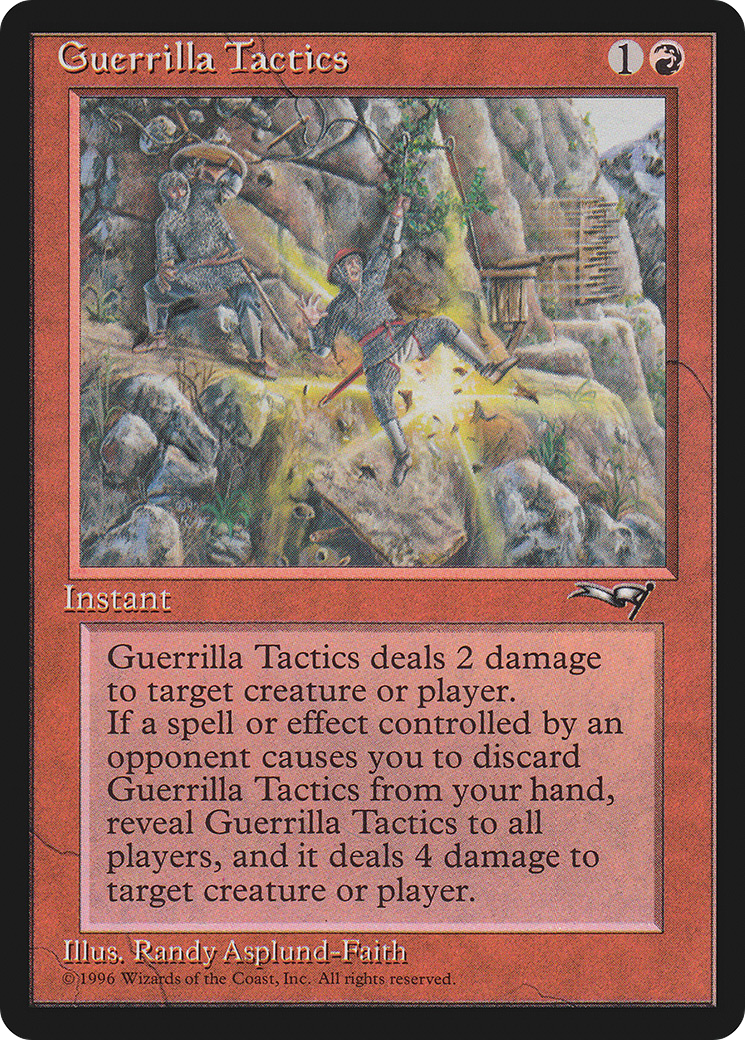 Guerrilla Tactics (ALL-74B) - Alliances - Premium MTG Single from Wizards of the Coast - Just $0.25! Shop now at Game Crave Tournament Store