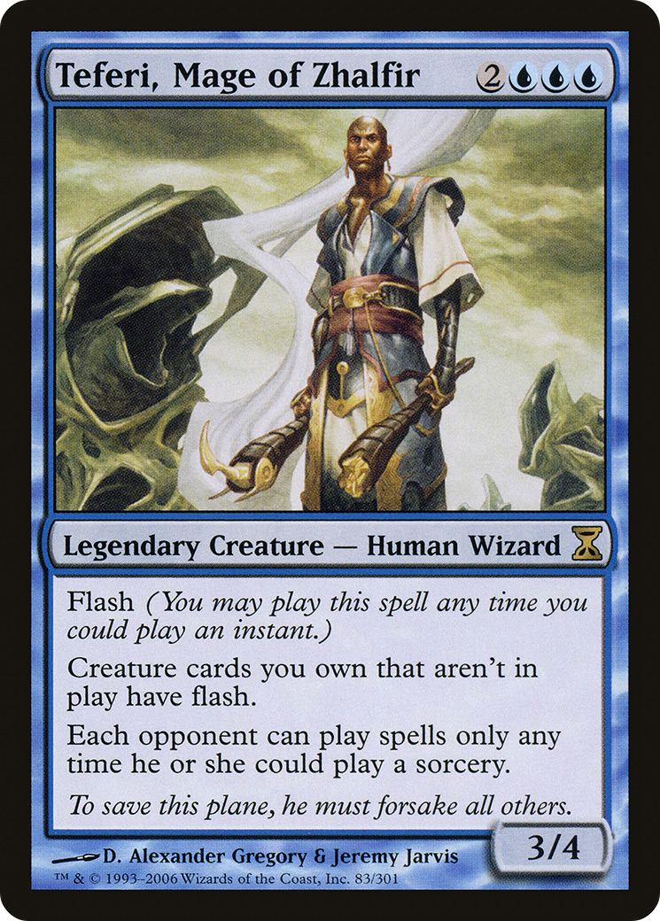 Teferi, Mage of Zhalfir (TSP-083) - Time Spiral - Premium MTG Single from Wizards of the Coast - Just $0.45! Shop now at Game Crave Tournament Store