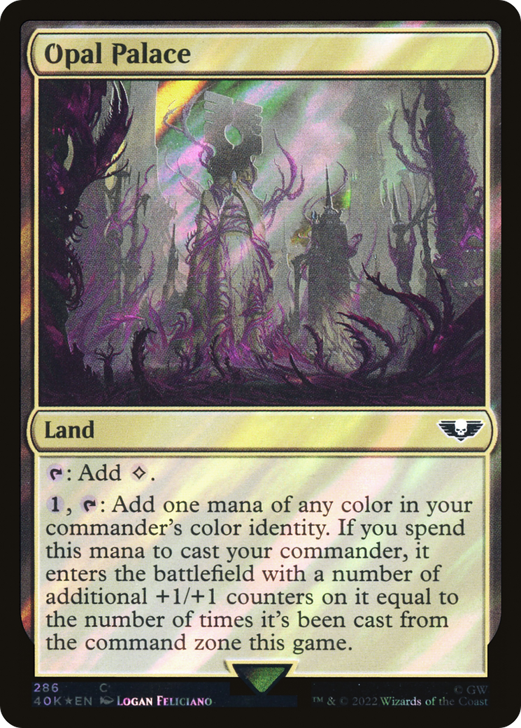 Opal Palace (40K-286★) - Warhammer 40,000 Commander Foil - Premium MTG Single from Wizards of the Coast - Just $0.35! Shop now at Game Crave Tournament Store