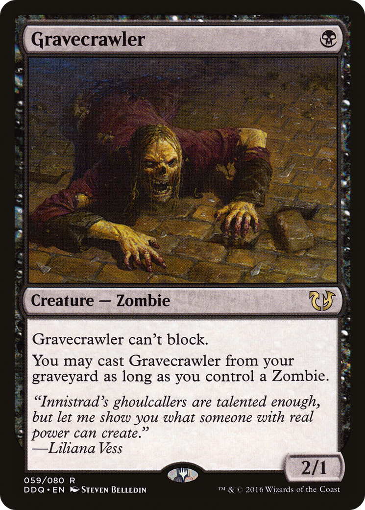 Gravecrawler (DDQ-059) - Duel Decks: Blessed vs. Cursed - Premium MTG Single from Wizards of the Coast - Just $0.89! Shop now at Game Crave Tournament Store