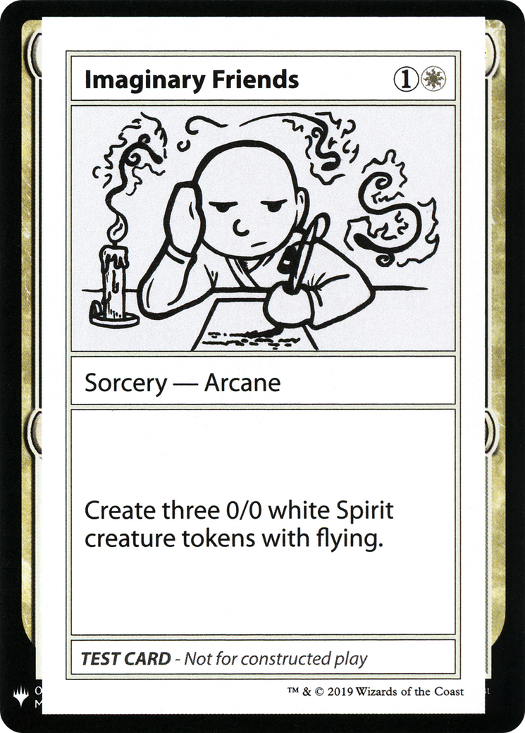 Imaginary Friends (CMB1-007) - Mystery Booster Playtest Cards 2019 - Premium MTG Single from Wizards of the Coast - Just $0.16! Shop now at Game Crave Tournament Store
