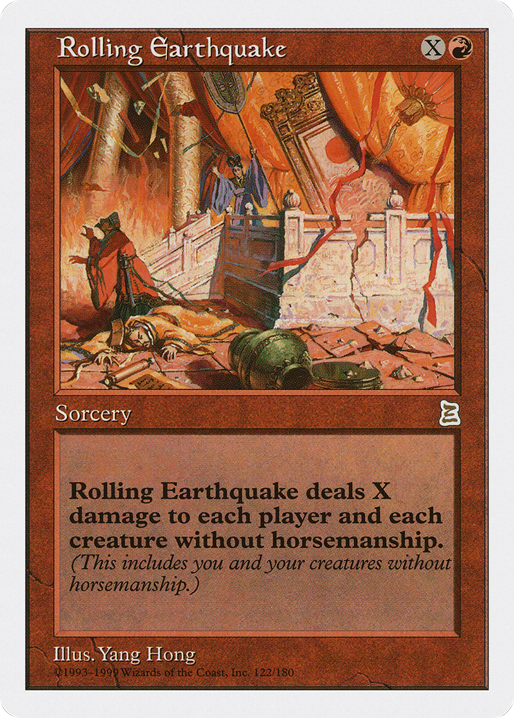 Rolling Earthquake (PTK-122) - Portal Three Kingdoms - Premium MTG Single from Wizards of the Coast - Just $19.67! Shop now at Game Crave Tournament Store
