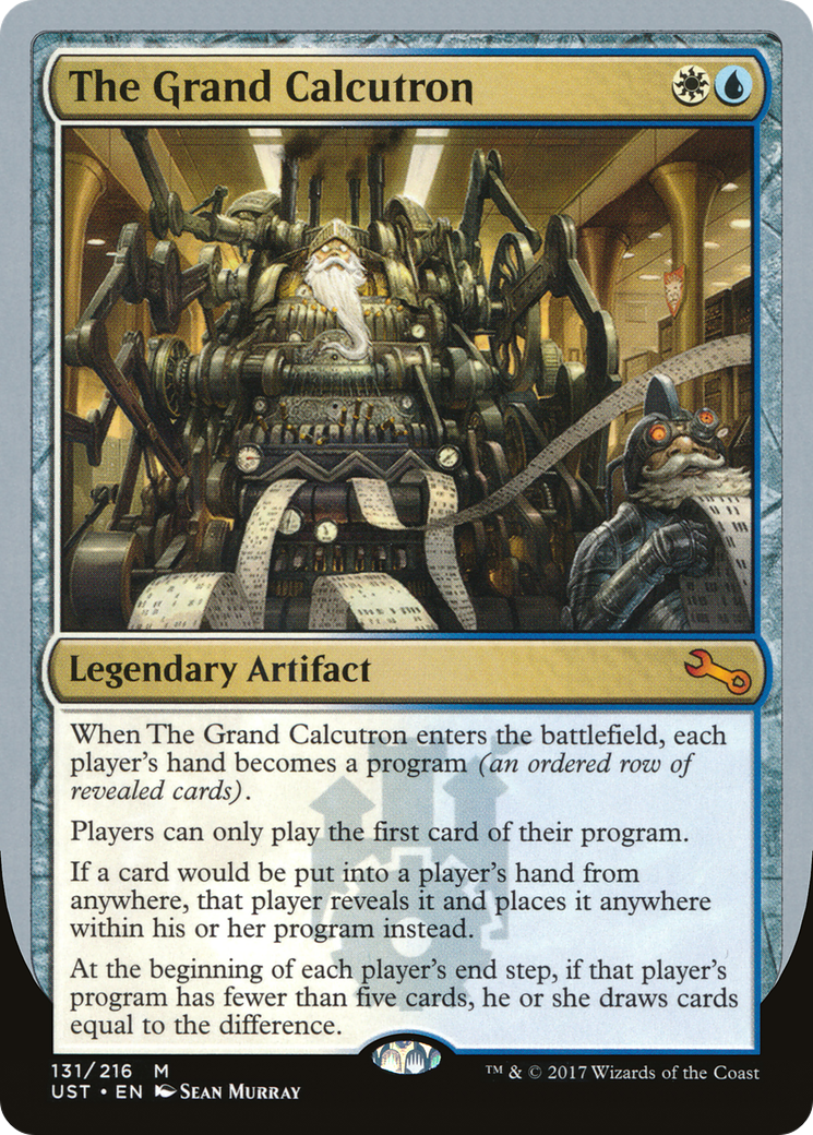 The Grand Calcutron (UST-131) - Unstable - Premium MTG Single from Wizards of the Coast - Just $0.09! Shop now at Game Crave Tournament Store