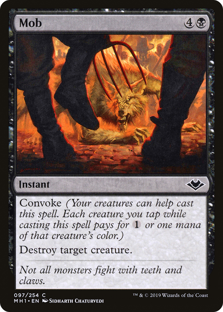 Mob (MH1-097) - Modern Horizons Foil - Premium MTG Single from Wizards of the Coast - Just $0.25! Shop now at Game Crave Tournament Store