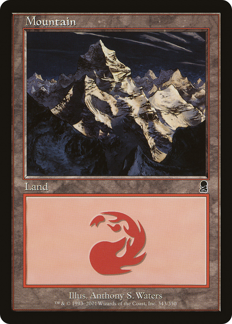 Mountain (ODY-343) - Odyssey Foil - Premium MTG Single from Wizards of the Coast - Just $1.13! Shop now at Game Crave Tournament Store