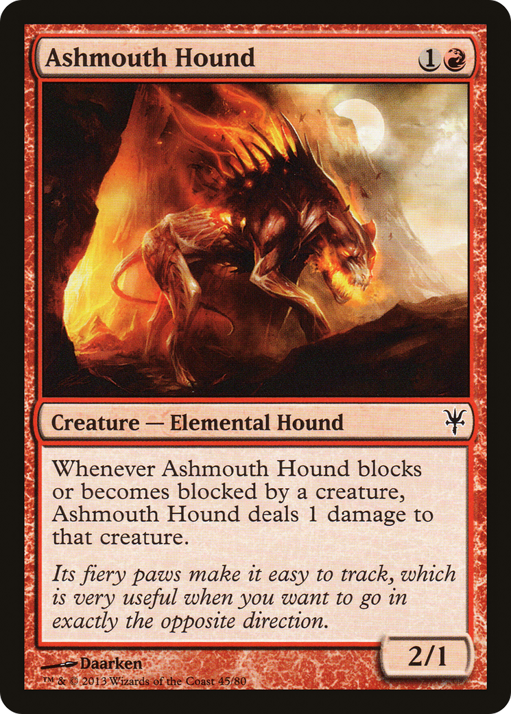 Ashmouth Hound (DDK-045) - Duel Decks: Sorin vs. Tibalt - Premium MTG Single from Wizards of the Coast - Just $0.25! Shop now at Game Crave Tournament Store