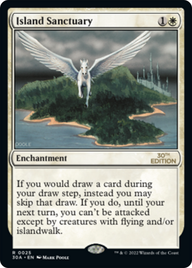 Island Sanctuary (30A-025) - 30th Anniversary Edition - Premium MTG Single from Wizards of the Coast - Just $3.03! Shop now at Game Crave Tournament Store