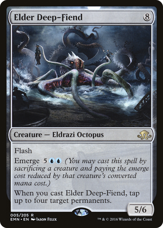 Elder Deep-Fiend (EMN-005) - Eldritch Moon - Premium MTG Single from Wizards of the Coast - Just $0.26! Shop now at Game Crave Tournament Store