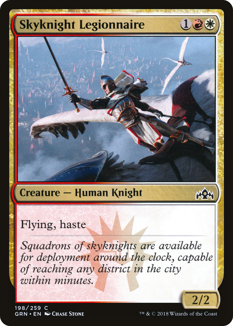 Skyknight Legionnaire (GRN-198) - Guilds of Ravnica - Premium MTG Single from Wizards of the Coast - Just $0.25! Shop now at Game Crave Tournament Store