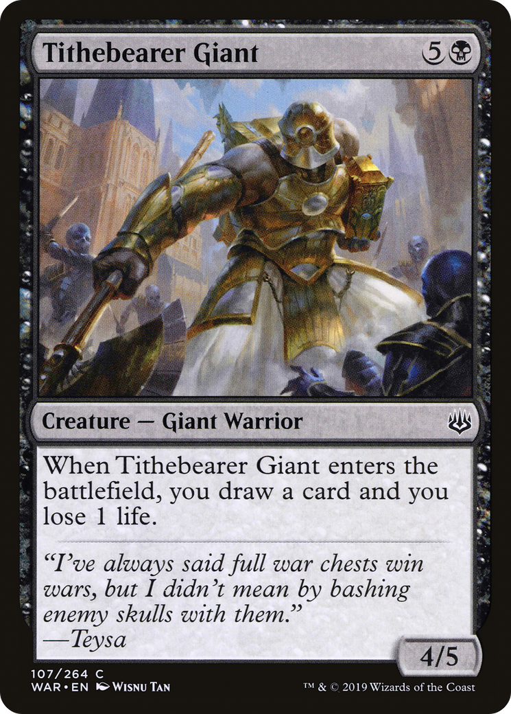Tithebearer Giant (WAR-107) - War of the Spark Foil - Premium MTG Single from Wizards of the Coast - Just $0.08! Shop now at Game Crave Tournament Store