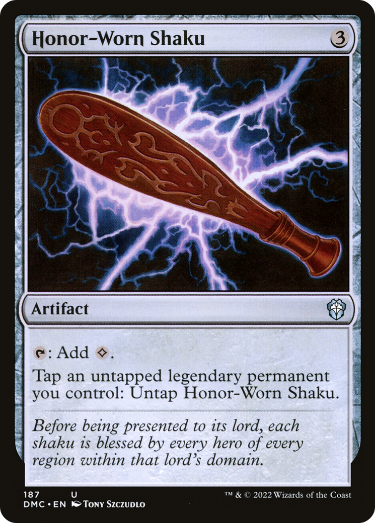 Honor-Worn Shaku (DMC-187) - Dominaria United Commander - Premium MTG Single from Wizards of the Coast - Just $0.08! Shop now at Game Crave Tournament Store