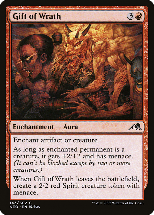 Gift of Wrath (NEO-143) - Kamigawa: Neon Dynasty - Premium MTG Single from Wizards of the Coast - Just $0.08! Shop now at Game Crave Tournament Store