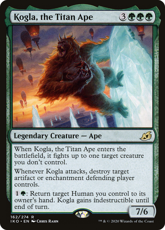 Kogla, the Titan Ape (IKO-162) - Ikoria: Lair of Behemoths Foil - Premium MTG Single from Wizards of the Coast - Just $1.66! Shop now at Game Crave Tournament Store