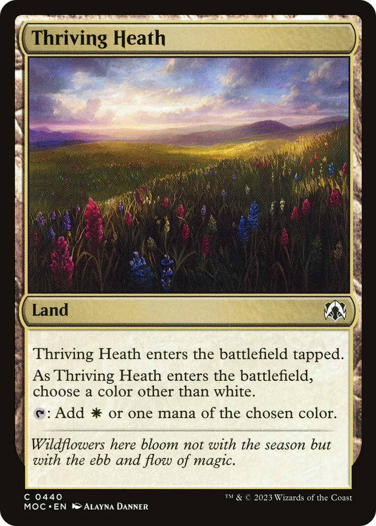 Thriving Heath (MOC-440) - March of the Machine Commander - Premium MTG Single from Wizards of the Coast - Just $0.08! Shop now at Game Crave Tournament Store