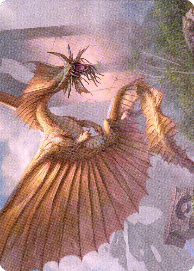 Ancient Gold Dragon // Ancient Gold Dragon (ACLB-028) - Battle for Baldur's Gate Art Series (Borderless) - Premium MTG Single from Wizards of the Coast - Just $0! Shop now at Game Crave Tournament Store