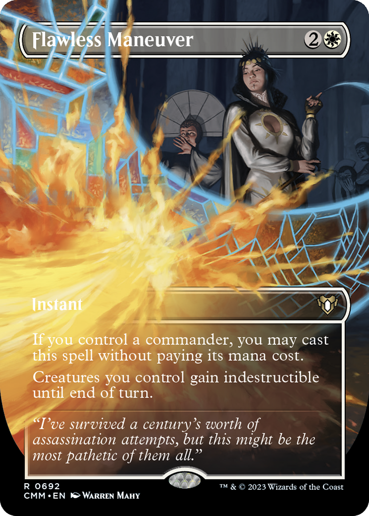 Flawless Maneuver (CMM-692) - Commander Masters (Borderless) - Premium MTG Single from Wizards of the Coast - Just $4.75! Shop now at Game Crave Tournament Store