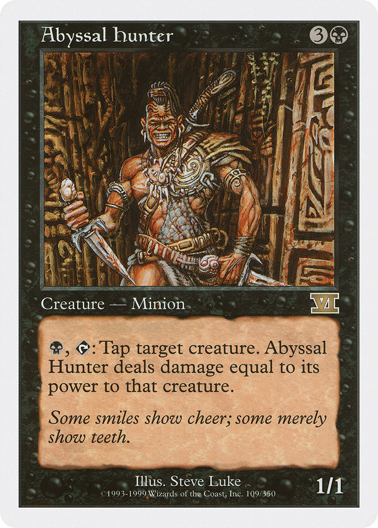 Abyssal Hunter (6ED-109) - Classic Sixth Edition - Premium MTG Single from Wizards of the Coast - Just $0.26! Shop now at Game Crave Tournament Store