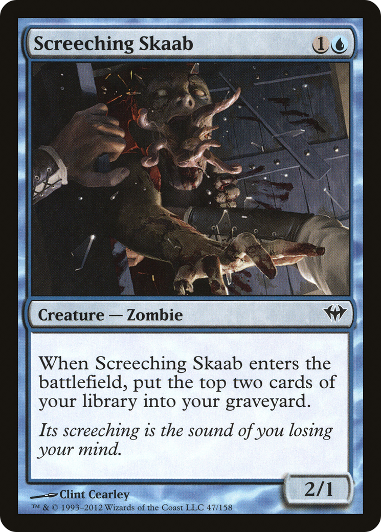 Screeching Skaab (DKA-047) - Dark Ascension - Premium MTG Single from Wizards of the Coast - Just $0.25! Shop now at Game Crave Tournament Store