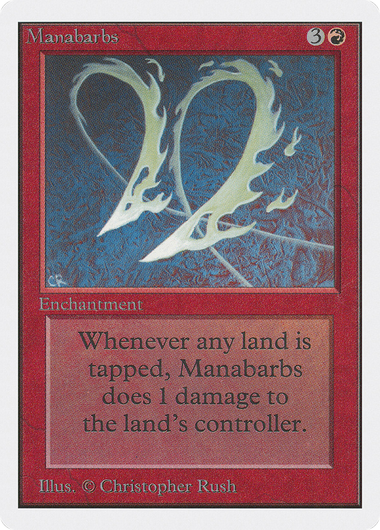 Manabarbs (2ED-164) - Unlimited Edition - Premium MTG Single from Wizards of the Coast - Just $7.23! Shop now at Game Crave Tournament Store