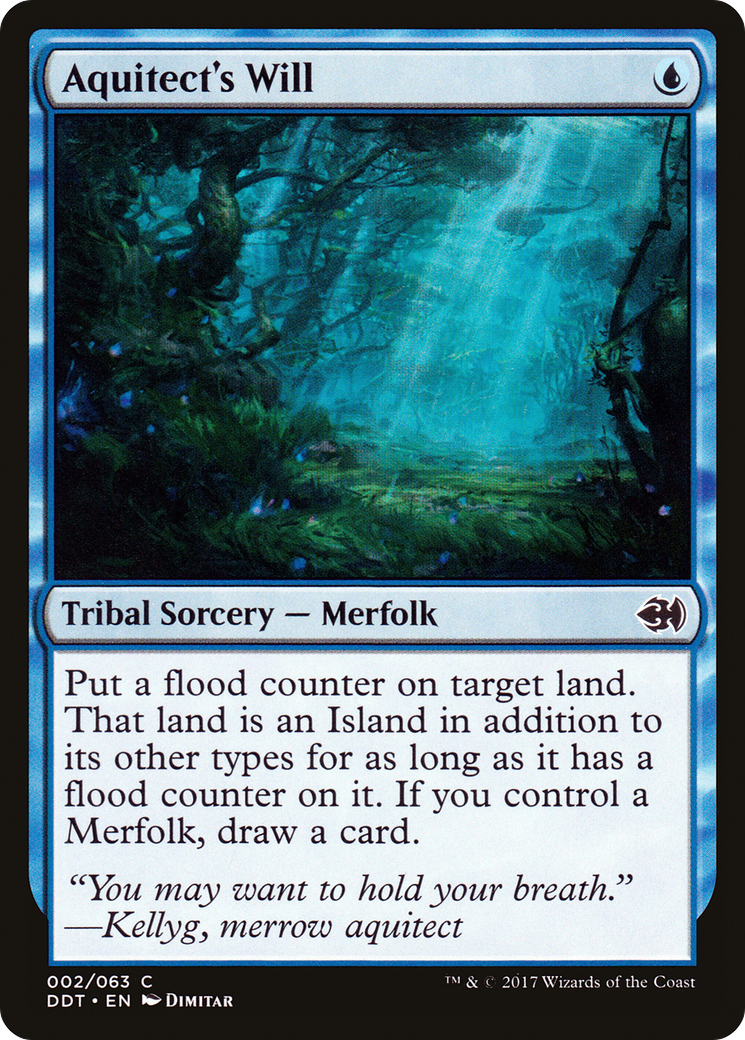 Aquitect's Will (DDT-002) - Duel Decks: Merfolk vs. Goblins - Premium MTG Single from Wizards of the Coast - Just $0.08! Shop now at Game Crave Tournament Store