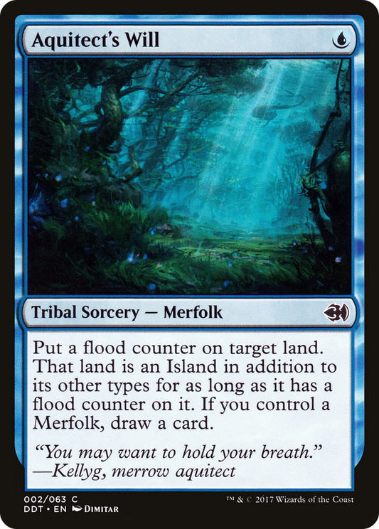 Aquitect's Will (DDT-002) - Duel Decks: Merfolk vs. Goblins - Premium MTG Single from Wizards of the Coast - Just $0.08! Shop now at Game Crave Tournament Store