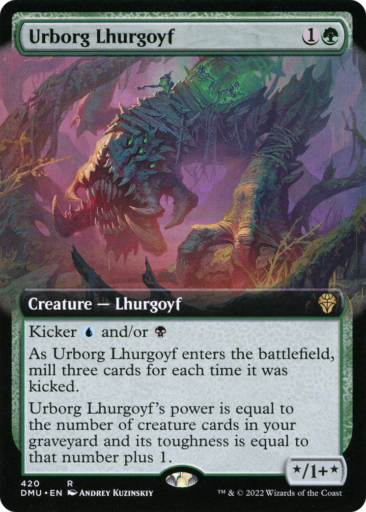 Urborg Lhurgoyf (DMU-420) - Dominaria United: (Extended Art) - Premium MTG Single from Wizards of the Coast - Just $0.28! Shop now at Game Crave Tournament Store