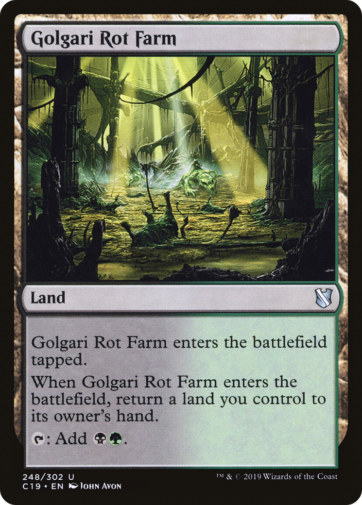 Golgari Rot Farm (C19-248) - Commander 2019 - Premium MTG Single from Wizards of the Coast - Just $0.08! Shop now at Game Crave Tournament Store