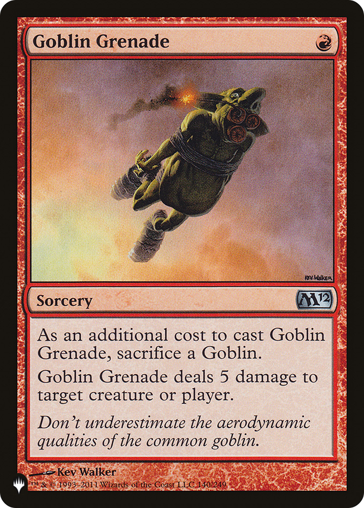 Goblin Grenade (PLIST-132) - The List - Premium MTG Single from Wizards of the Coast - Just $0.21! Shop now at Game Crave Tournament Store