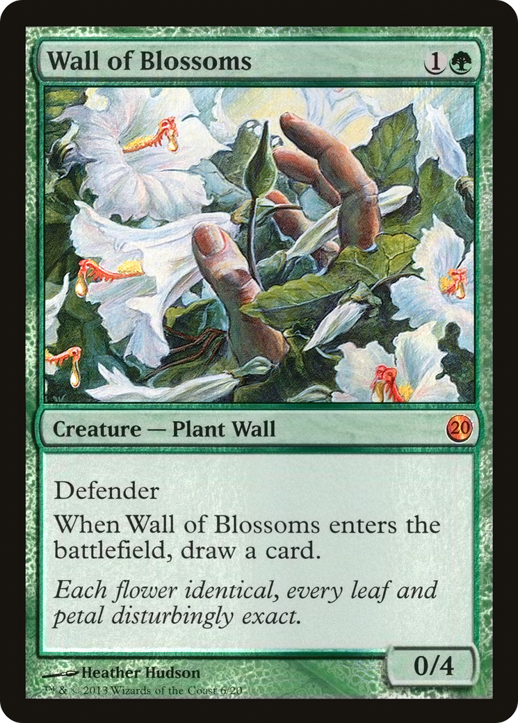 Wall of Blossoms (V13-006) - From the Vault: Twenty Foil - Premium MTG Single from Wizards of the Coast - Just $0.29! Shop now at Game Crave Tournament Store