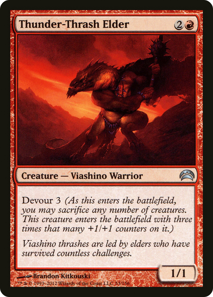 Thunder-Thrash Elder (PC2-053) - Planechase 2012 - Premium MTG Single from Wizards of the Coast - Just $0.08! Shop now at Game Crave Tournament Store