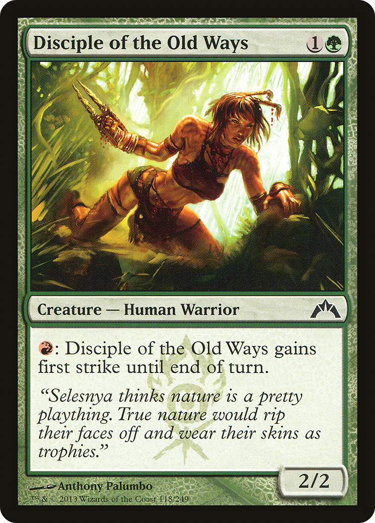 Disciple of the Old Ways (GTC-118) - Gatecrash - Premium MTG Single from Wizards of the Coast - Just $0.08! Shop now at Game Crave Tournament Store