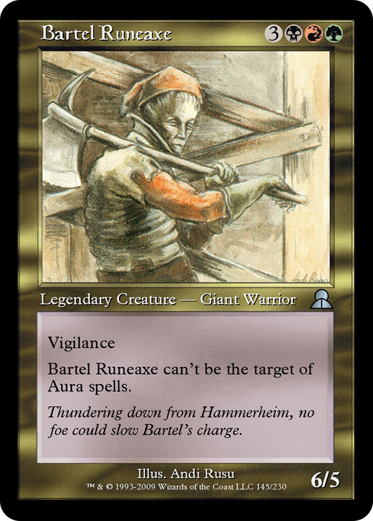 Bartel Runeaxe (ME3-145) - Masters Edition III - Premium MTG Single from Wizards of the Coast - Just $0! Shop now at Game Crave Tournament Store