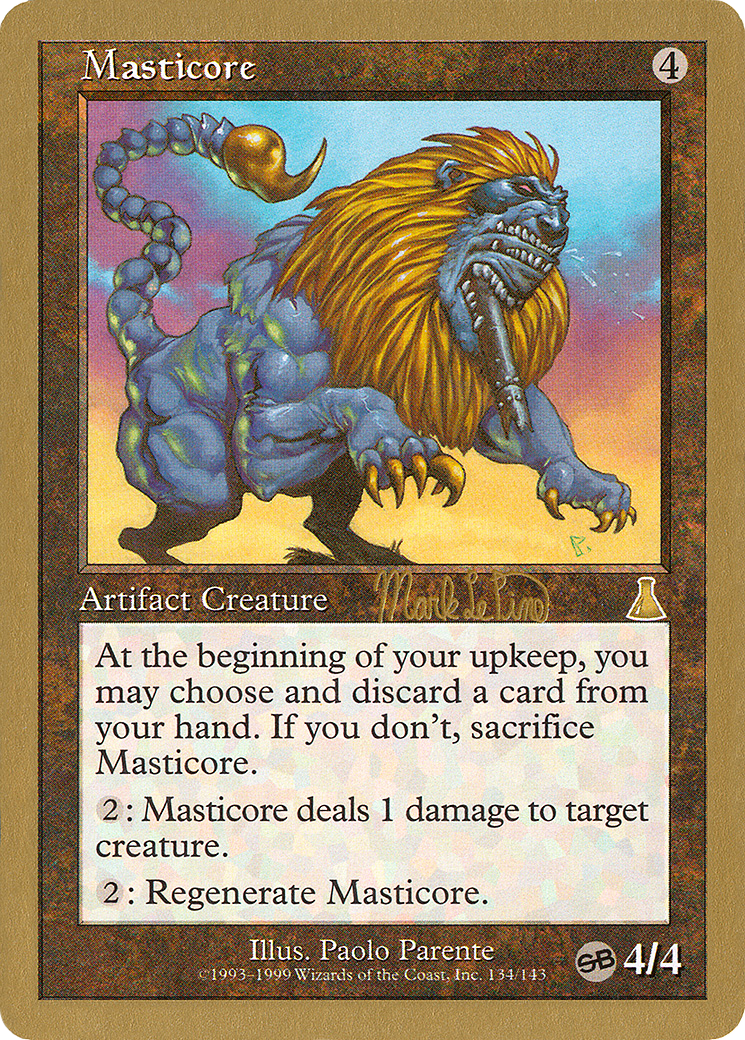 Masticore (WC99-MLP134SB) - World Championship Decks 1999 - Premium MTG Single from Wizards of the Coast - Just $0.94! Shop now at Game Crave Tournament Store