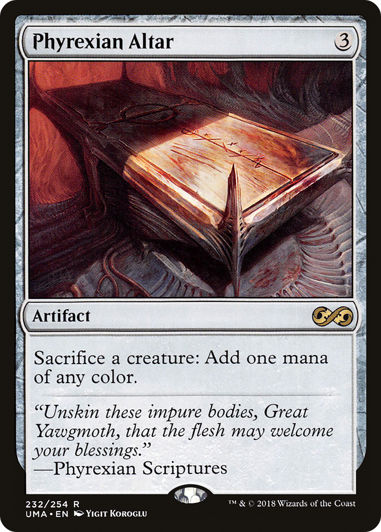 Phyrexian Altar (UMA-232) - Ultimate Masters Foil - Premium MTG Single from Wizards of the Coast - Just $36.83! Shop now at Game Crave Tournament Store